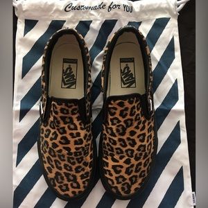 Vans Customs Platform Leopard Slip-Ons